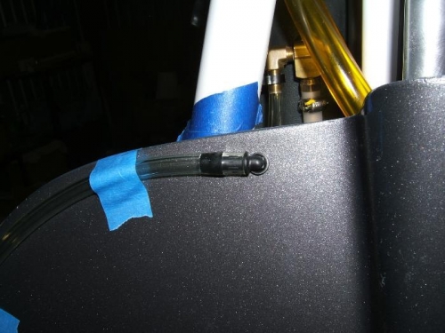 Upper end of sight tube