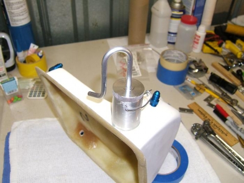 Vent and retaining clip in place