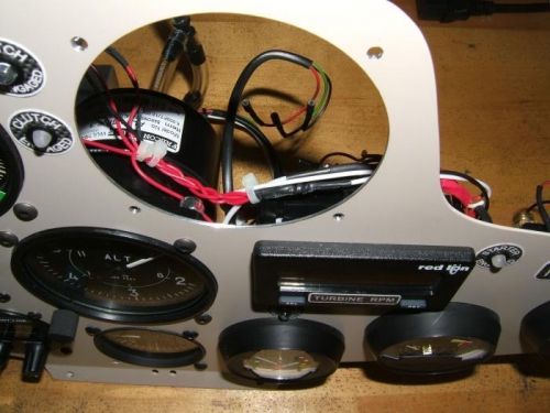 Finished hole ready for the new tach