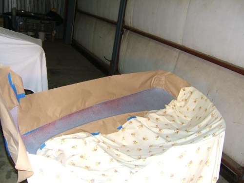 Masked ready to re-spray