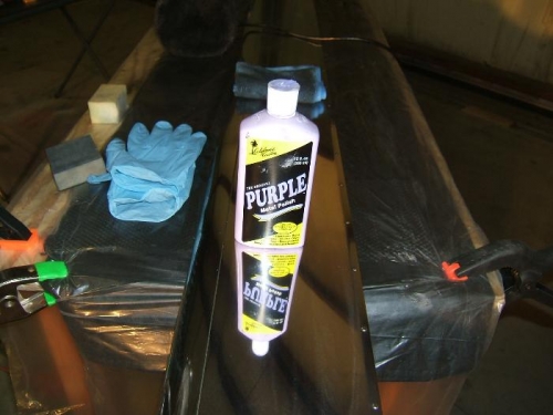 Using a lot of Purple polish