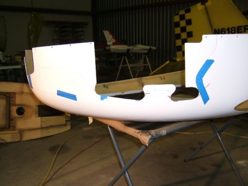 Left side ready for cutting