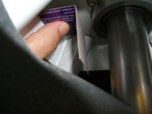 Making rotor tach pickup mount template