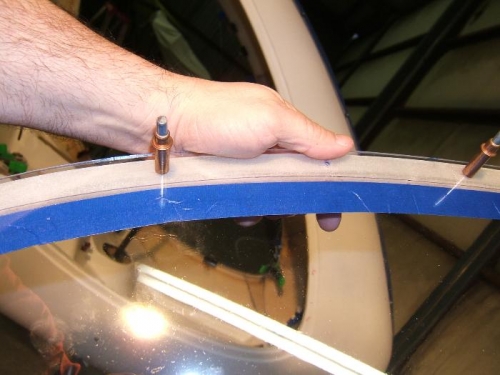 Line from outside of door