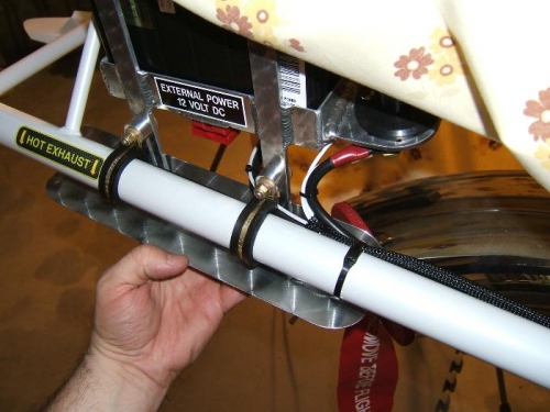 Fitting heat shield to bottom of batttery box