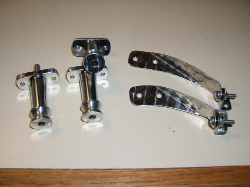 Latches and hinges polished