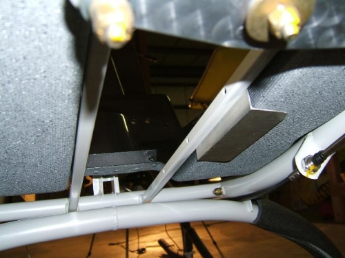 Marking holes in foot well support