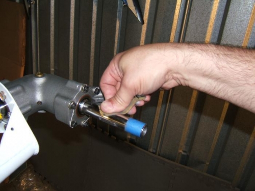 Smoothing the machining marks on the shaft