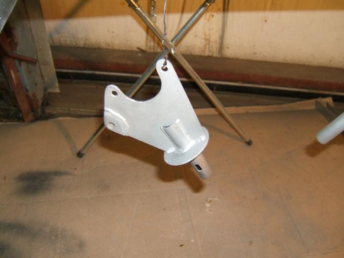 Front engine mount sandblasted