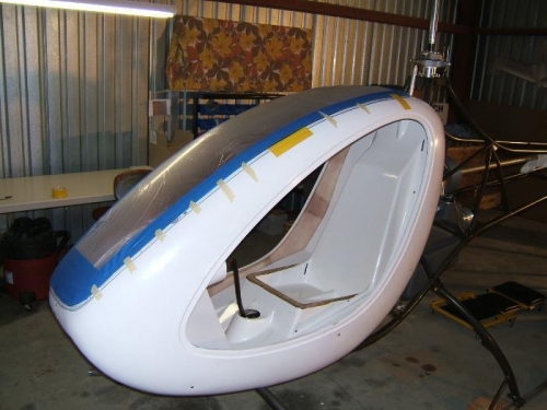 Taped in place ready for drilling