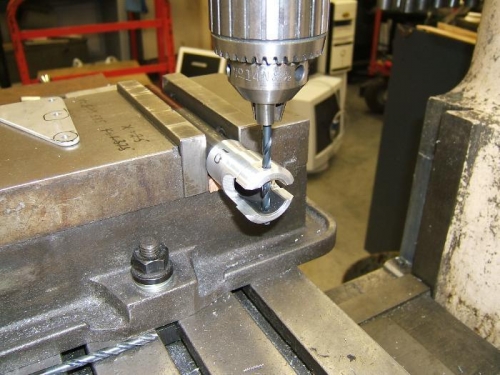 Aligning clutch arm in vise