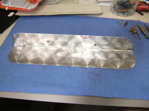 Doublers riveted on to heat shield