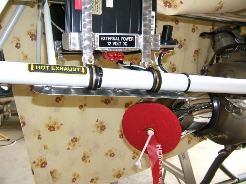 Heat shield in place