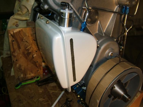 Oil tank final installed - I hope