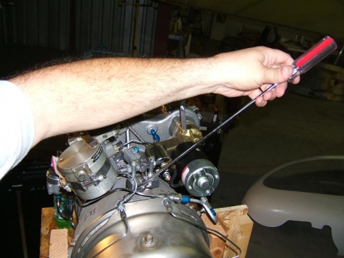 Safety wire twister for hard to reach areas