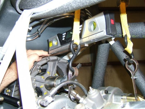 Zeroing level on top pulley