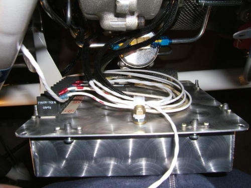 Top view of governor wires