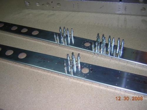 Fwd & Aft Stabilator Spars Ready for Riveting