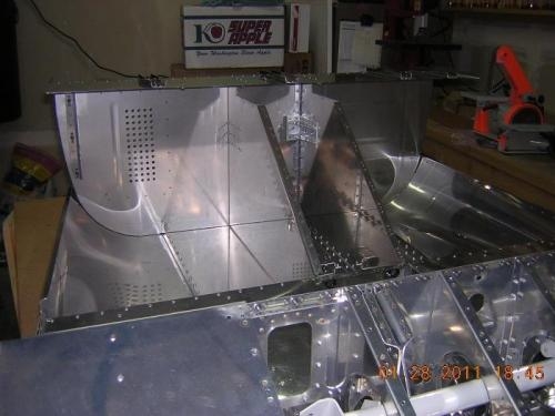 Forward Lower Fuselage Assembly Attached to Mid Fuselage Bottom Assembly