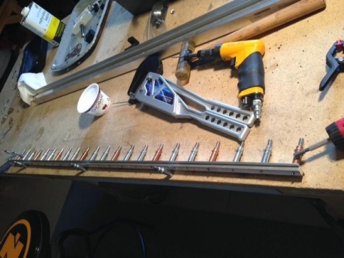 fabricating center slide rail