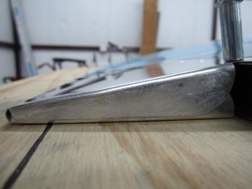 While clecoed to the rear spar.