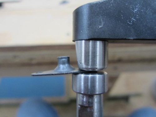 Ground down female dimple die to fit.