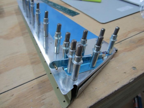 Final drilling trim tab.