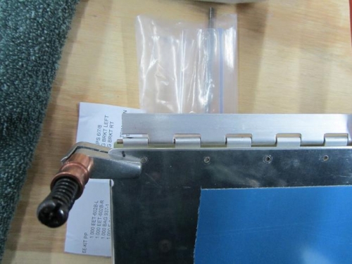 You can see the drill line through the holes.