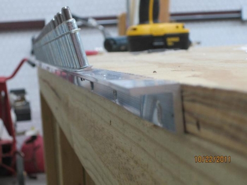 AEX wedge clecoed to angle