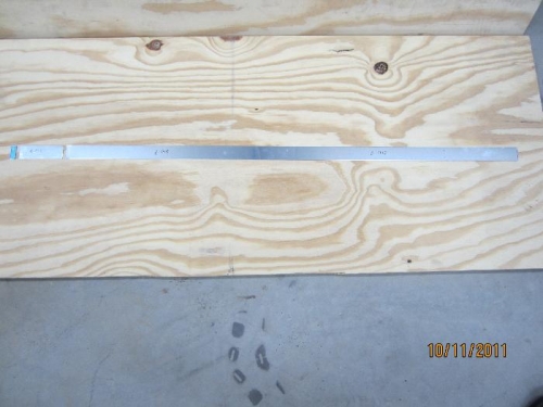 Shim cut from alclad strip