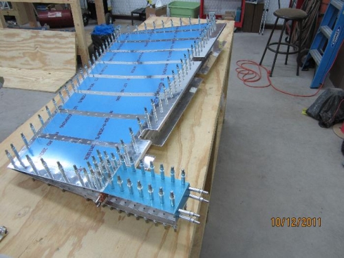 Skin holes final drilled