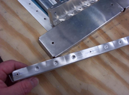 All required holes dimpled