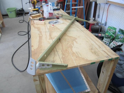 Left elevator skeleton ready for skin.