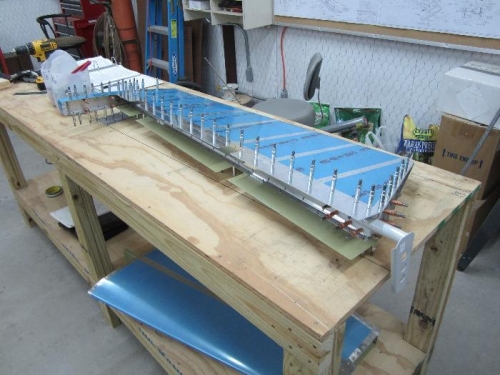 Right elevator assembled.