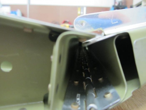 I had to bend the bottom of the trim tab so it would clear the elevator .