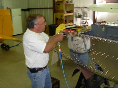 Match drilling side skin to longeron