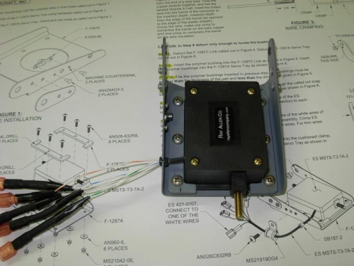 Assembled the electric pitch trim.