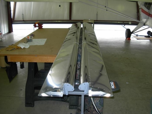 Both flaperon skins completed