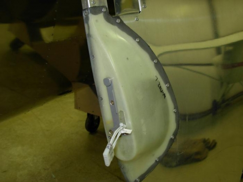 Left wing after revision on wiring