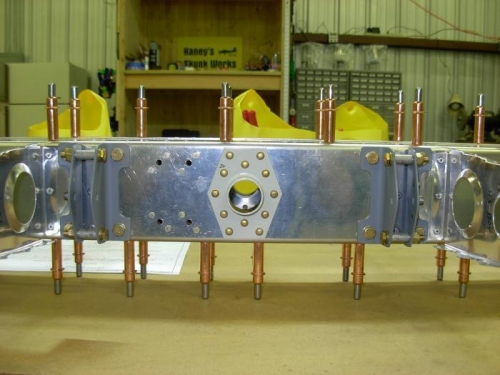 Another view of the hinge brackets