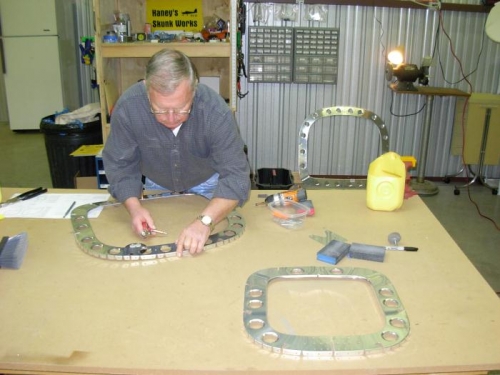 Deburring fuselage frames