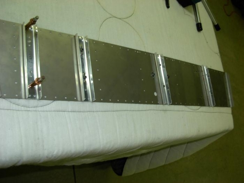 Rudder pedal support channels