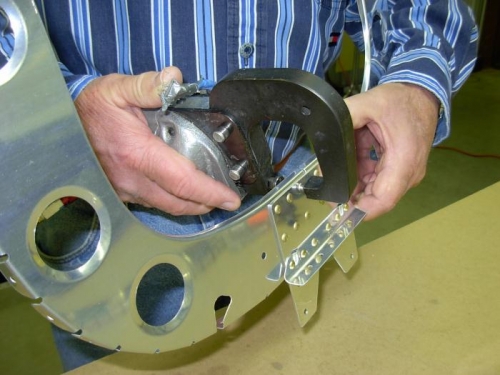 Riveting bulkhead doubler to fuselage bulkhead