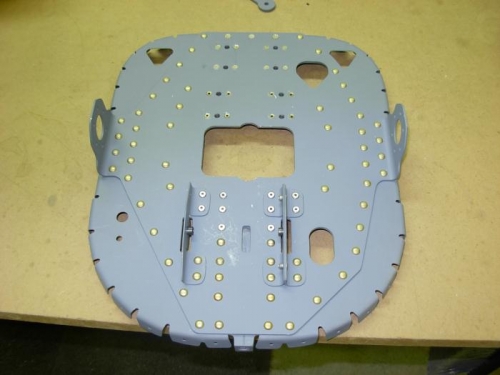 Finished fuselage bulkhead assembly