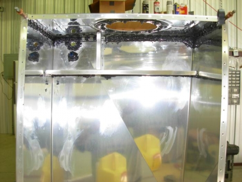 Main skin and baffles