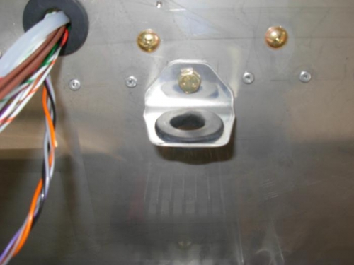 Mounted bracket with modified grommet