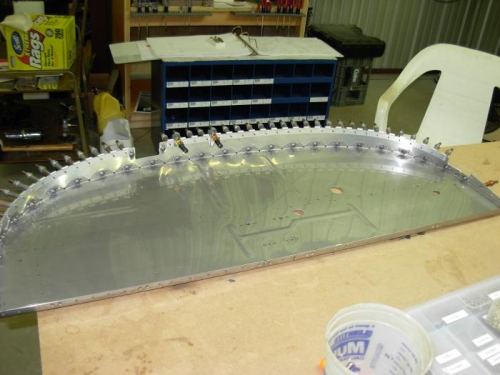 Nut plates ready to be riveted