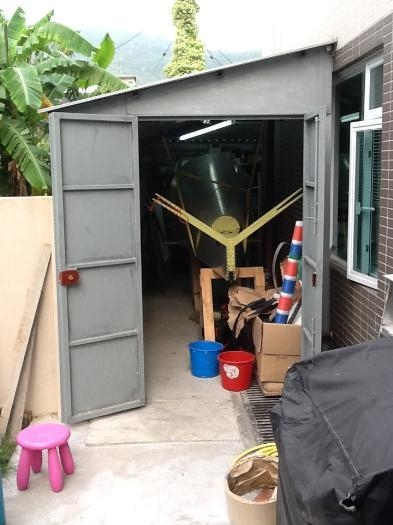 Narrow new shed