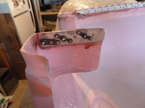 Cowl nose platenuts installed