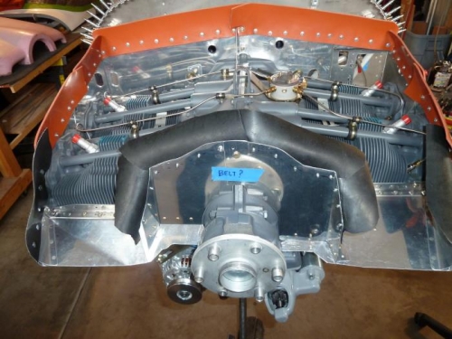 Baffle material installed